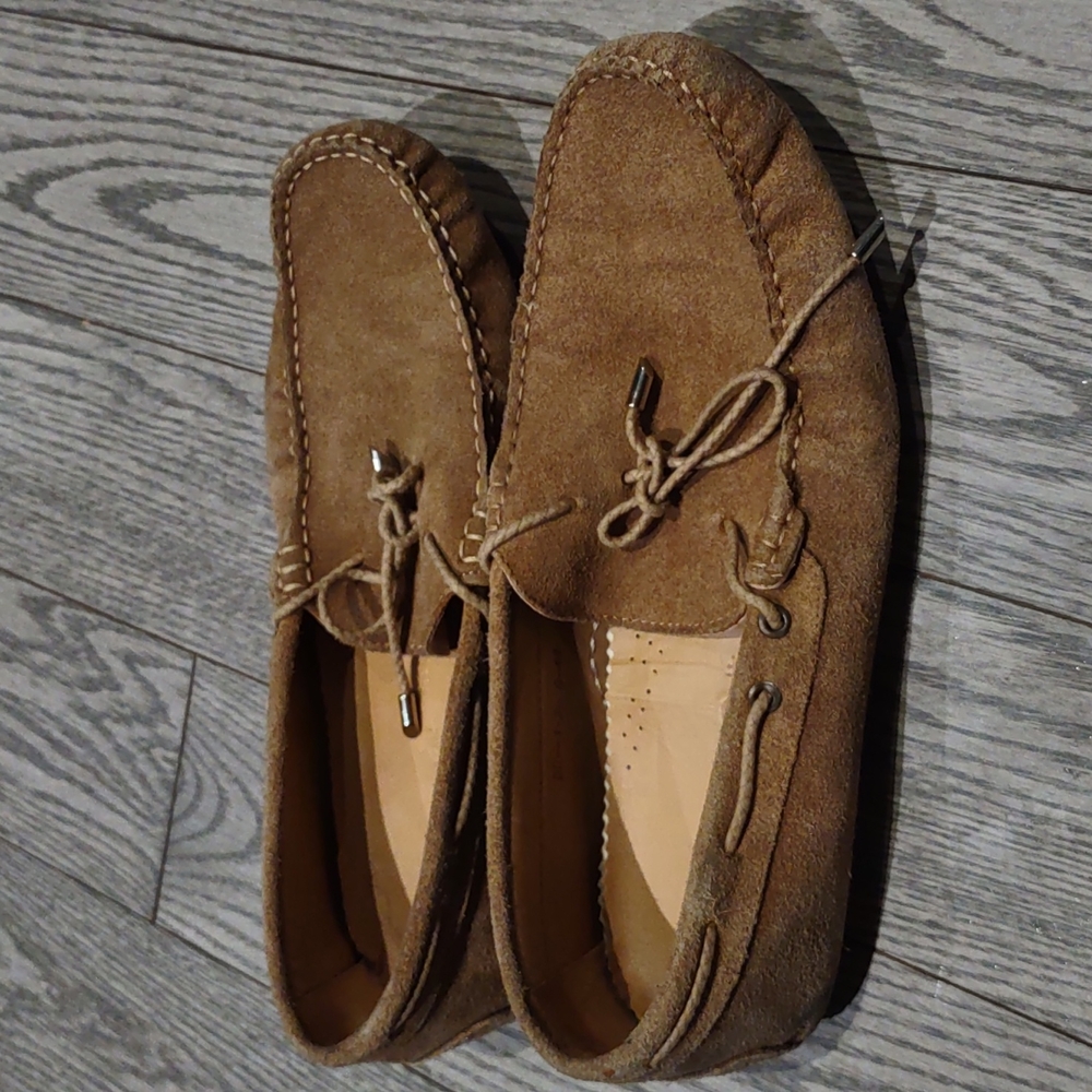 Beautiful shoes by Massimo Dutti🍀seude leather